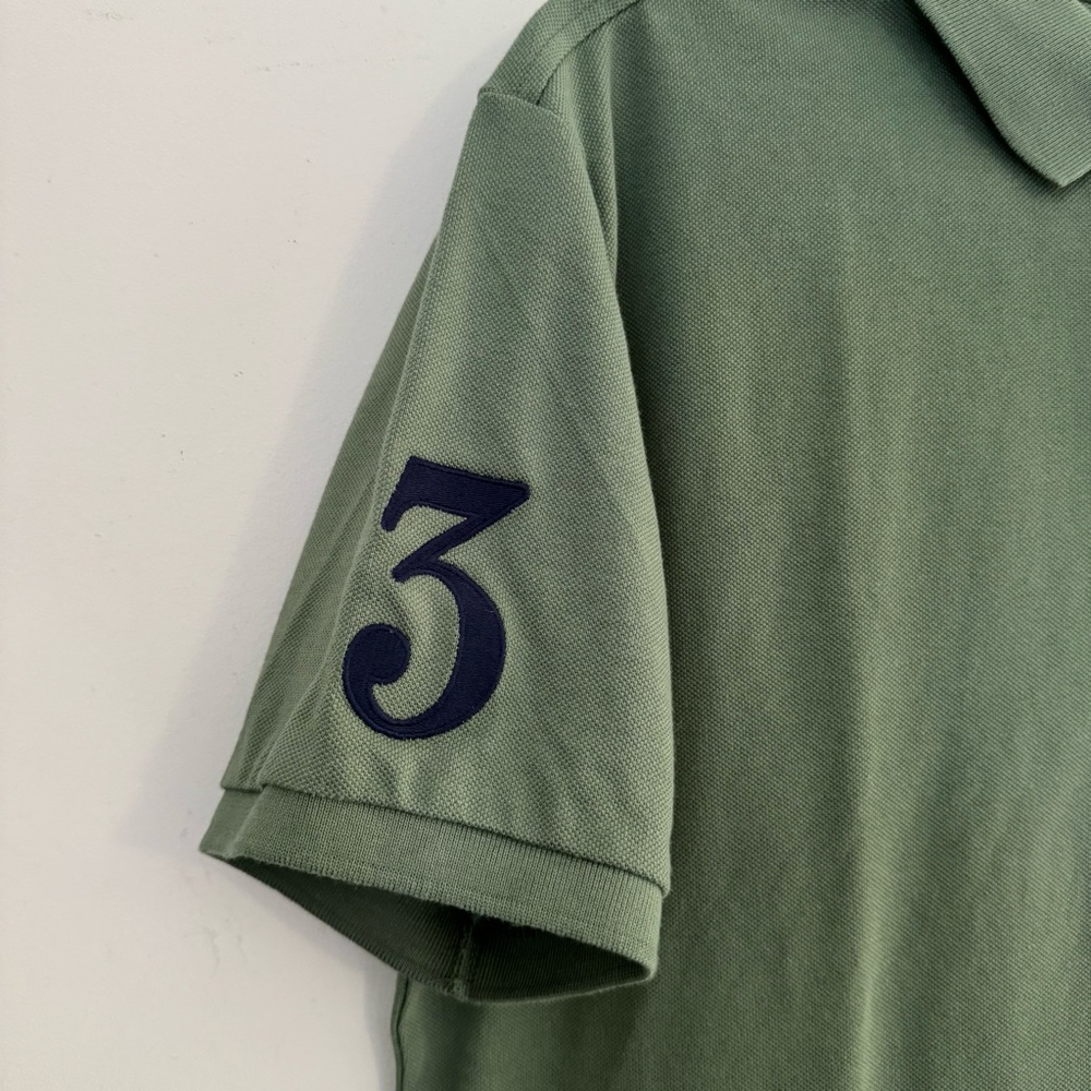 Ralph Lauren Sage Polo with Navy Logo - Picture 4 of 6